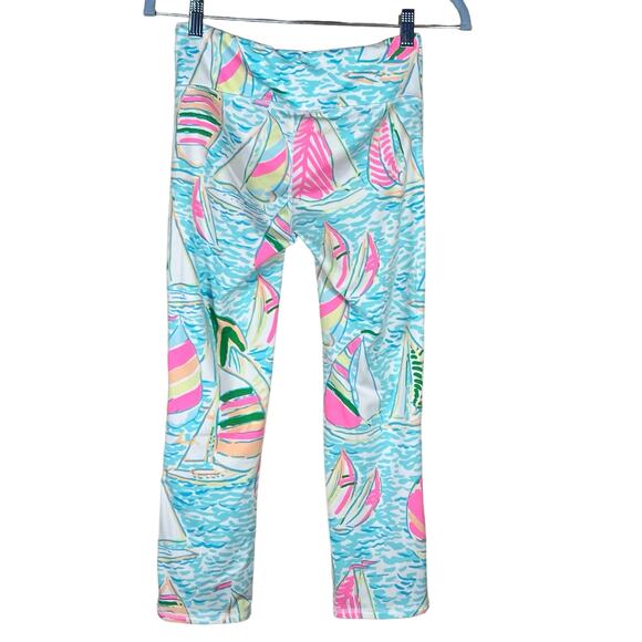 Lilly Pulitzer Women’s Luxletic Tropical Sailboat Print Leggings Small E… - Picture 4 of 10